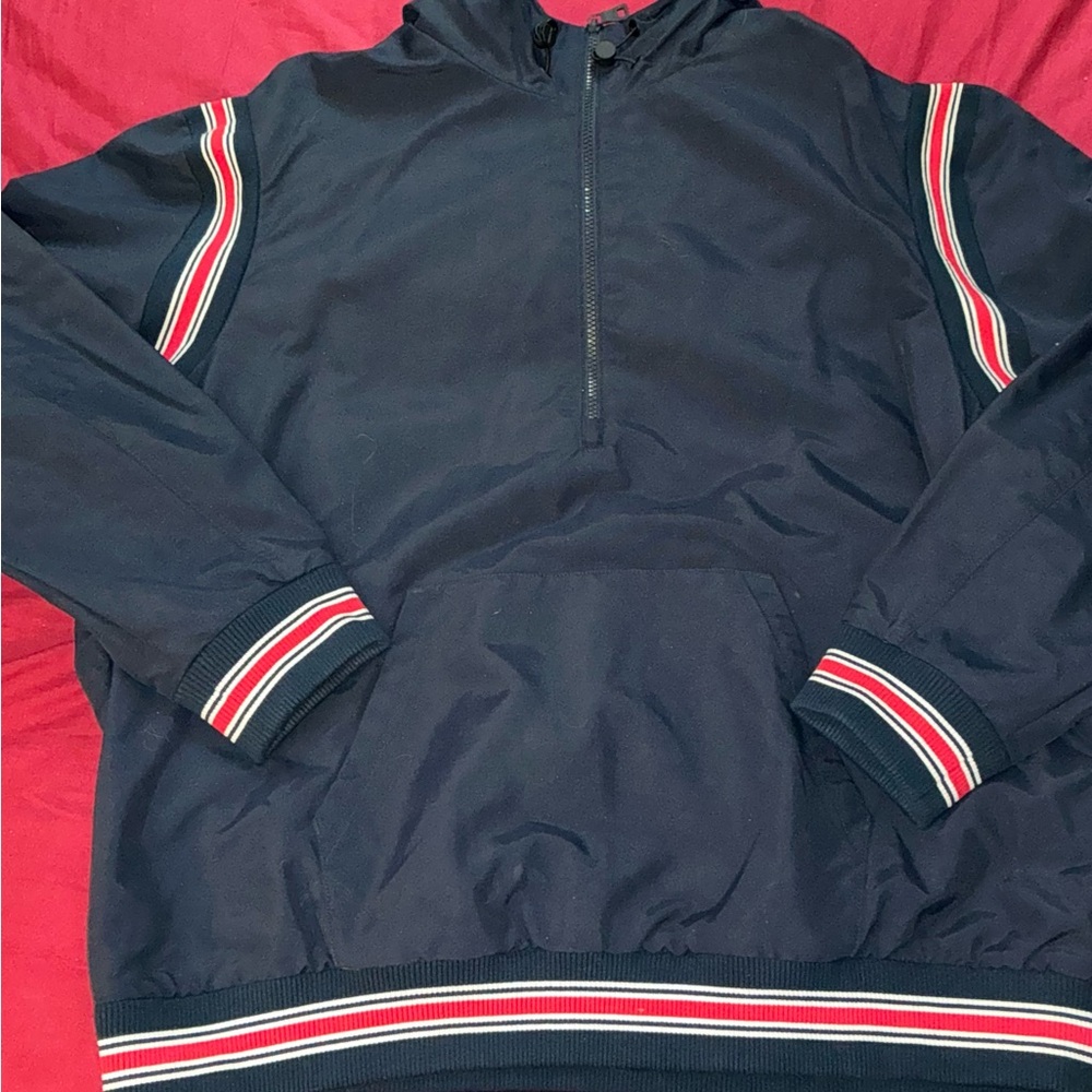 Tommy Hilfiger, waterproof  jacket with hood size XXL, fits large. Rare no